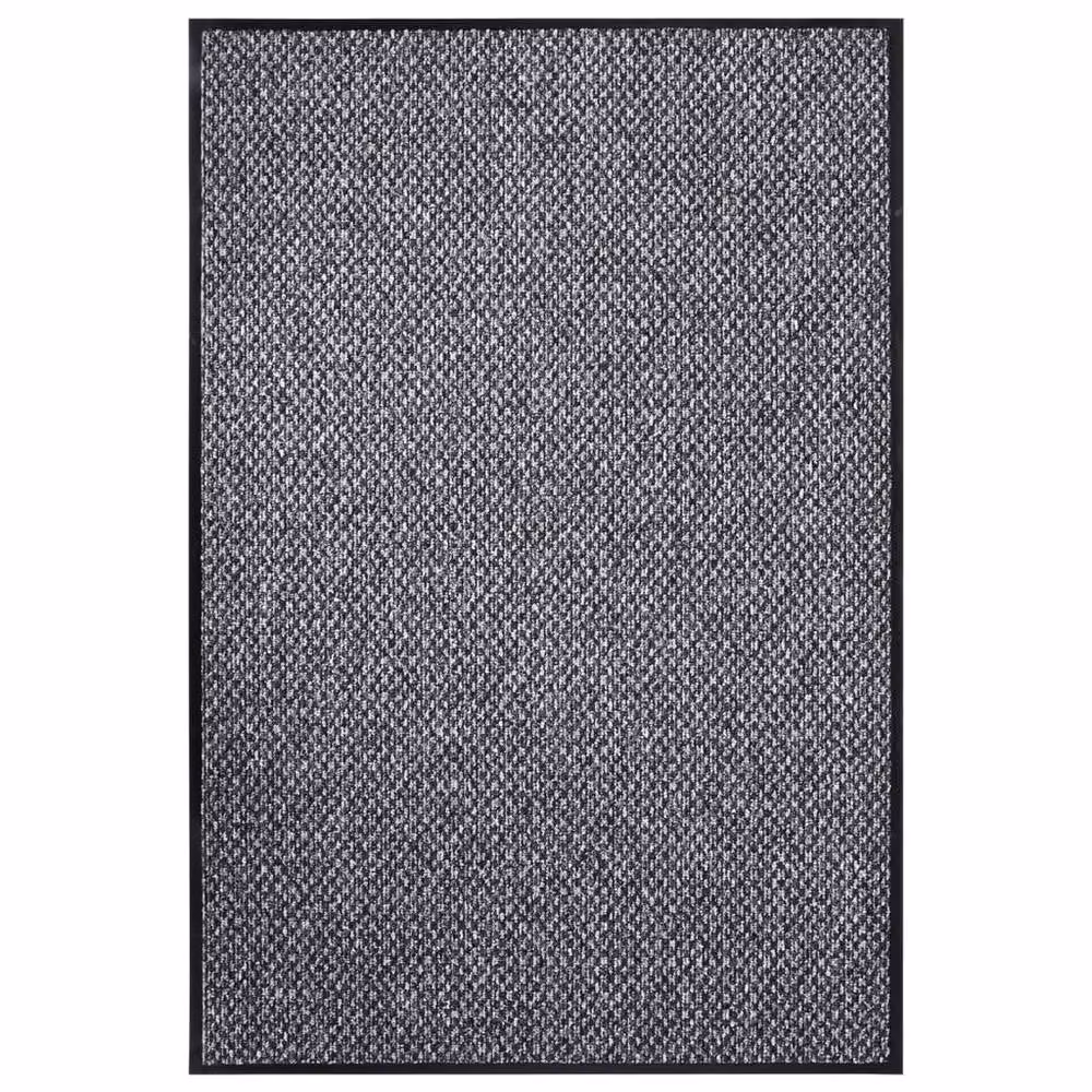 Berkfield Home Grey Non-Slip Rectangular Doormat W: 80 cm, D: 120 cm – 2
