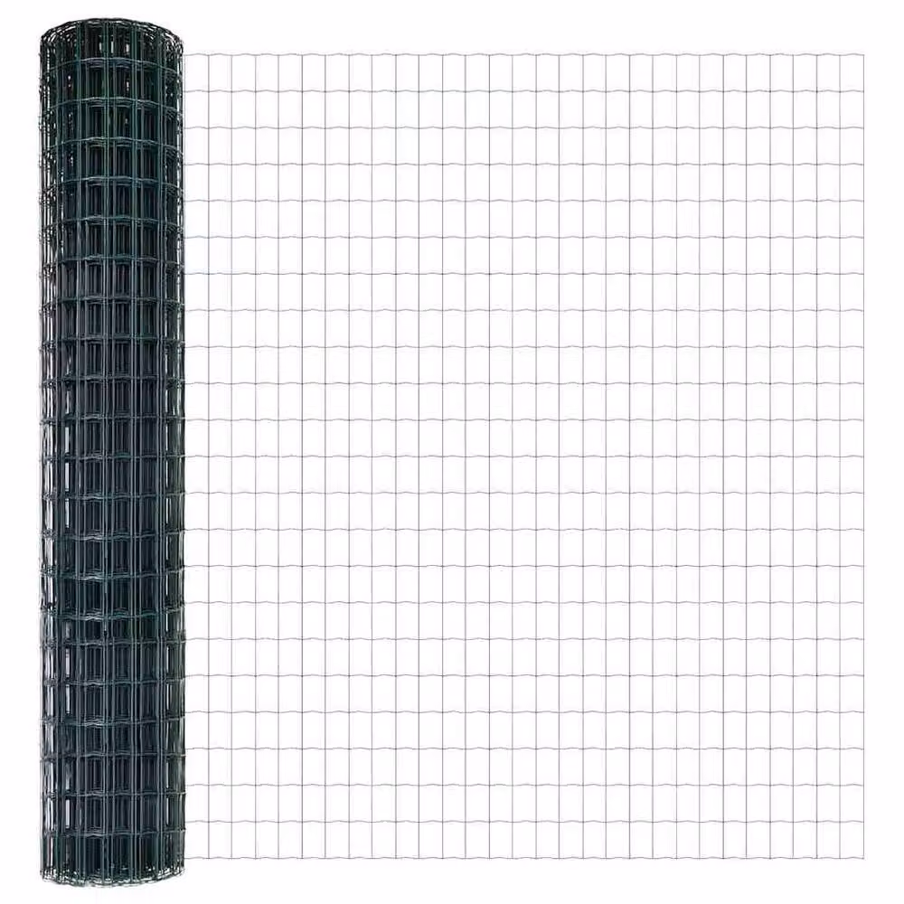 Berkfield Home Green Euro Fence PVC Coated Steel Rectangular 1.6 x 10 m – 3