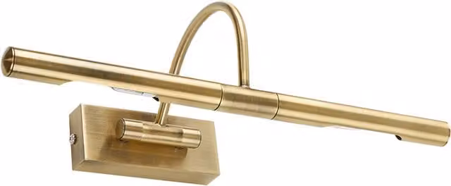 ValueLights Modern Adjustable Picture Wall Light in Antique Brass