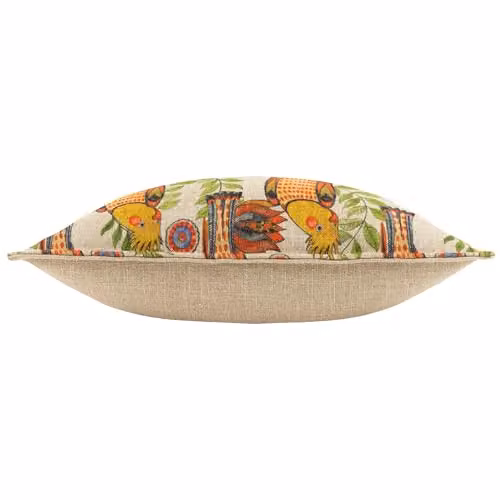 Wylder Tropics Akamba Cockatiels Botanical Printed Decorative Cushion, Multicolour, W/D/H: 50 x 50 x 50 cm – 2