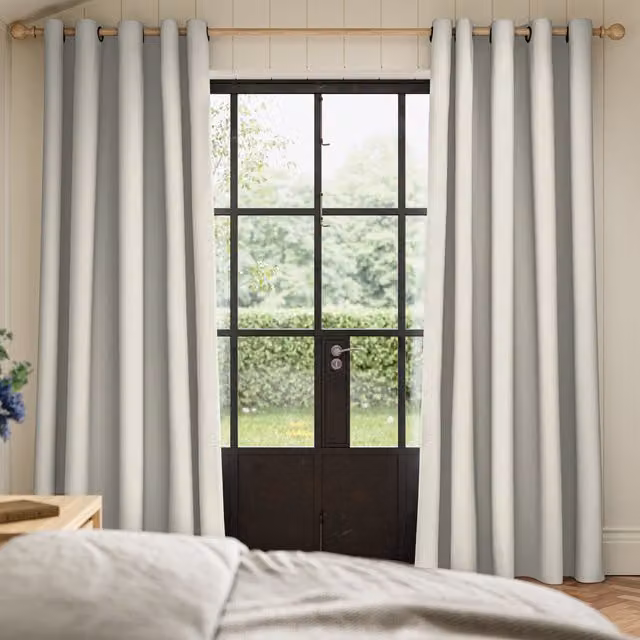 Ante Decor Fortress No Joins Dimout Made To Measure Eyelet Curtains in Snow White