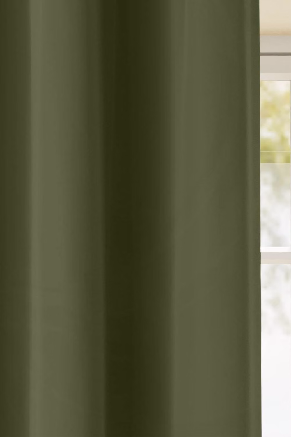 Enhanced Living Plain Supersoft Thermal Room Darkening Eyelet Curtains - Pair in Green, Width: 229 cm, Drop: 229 cm – 2