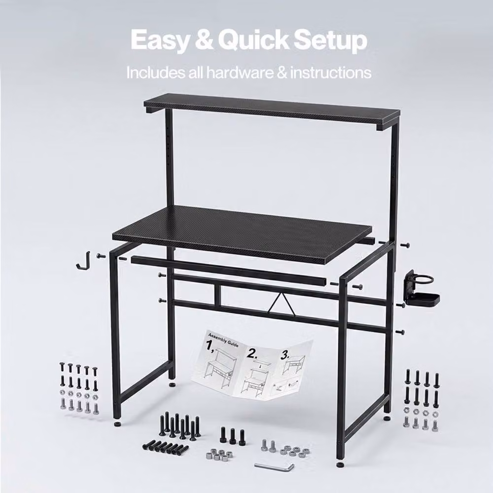 EONLION Compact Gaming Desk in Black – 5