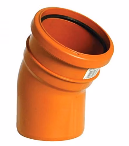FloPlast Single Socket 30 Degree Drainage Bend in Orange