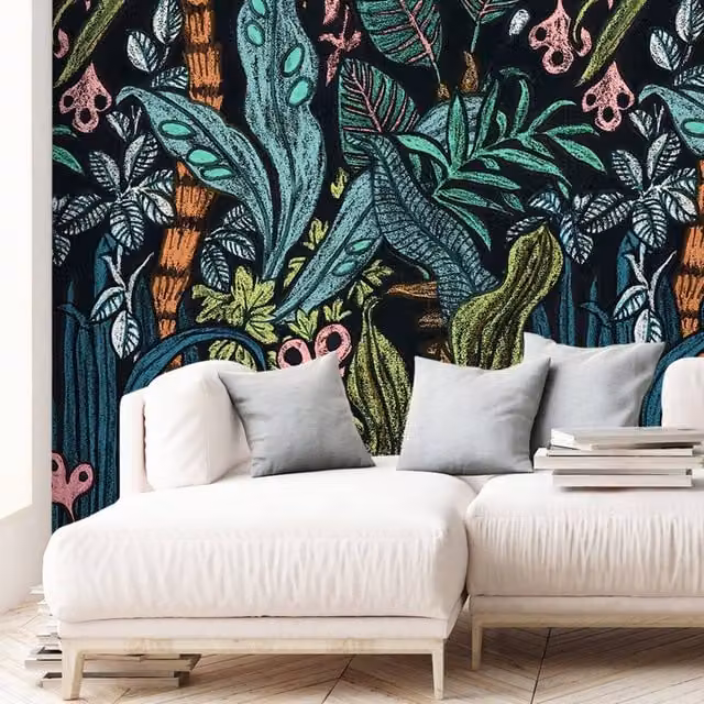Grandeco Wild Wood Multicolour Textured Repeatable Mural, W: 280 cm, H: 159 cm