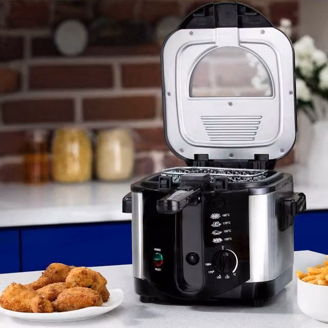 Tower 2.0L Deep Fryer in Black Stainless Steel