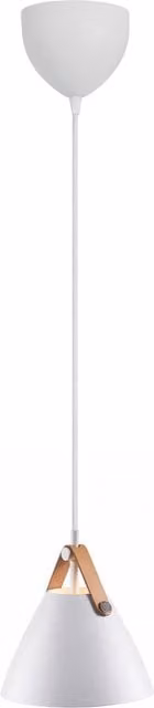 Nordlux Strap Industrial Pendant Light, White Metal, GU10, Diameter: 17 cm
