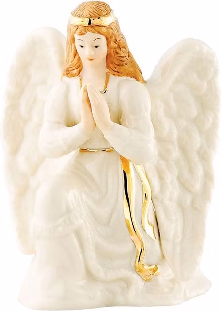 Belleek Living Nativity Classic Porcelain Angel in White and Multicolour – 1