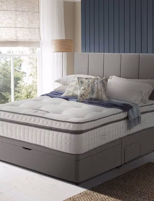 Silentnight 3000 Geltex Hybrid Pocket Boxtop Medium Mattress, White, W: 200 cm, D: 200 cm