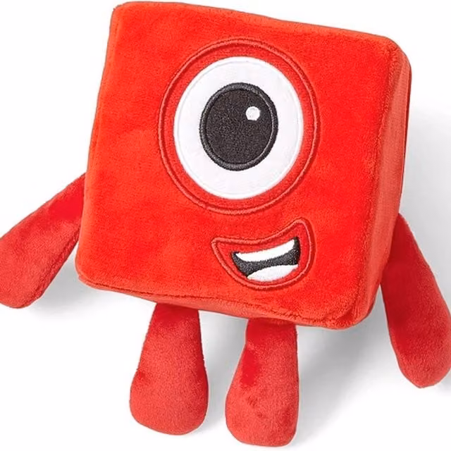 Learning Resources Numberblock Character Plush Soft Toy, Red