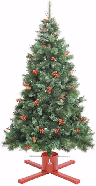 Berkfield Home Durable Red Christmas Tree Stand W/D/H: 61 x 61 x 15.5 cm – 1