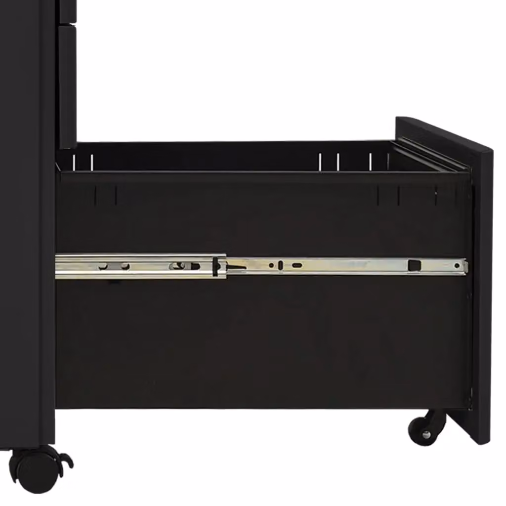 Berkfield Home Mobile File Cabinet in Anthracite Black Steel, W/D/H: 30 x 45 x 59 cm – 4