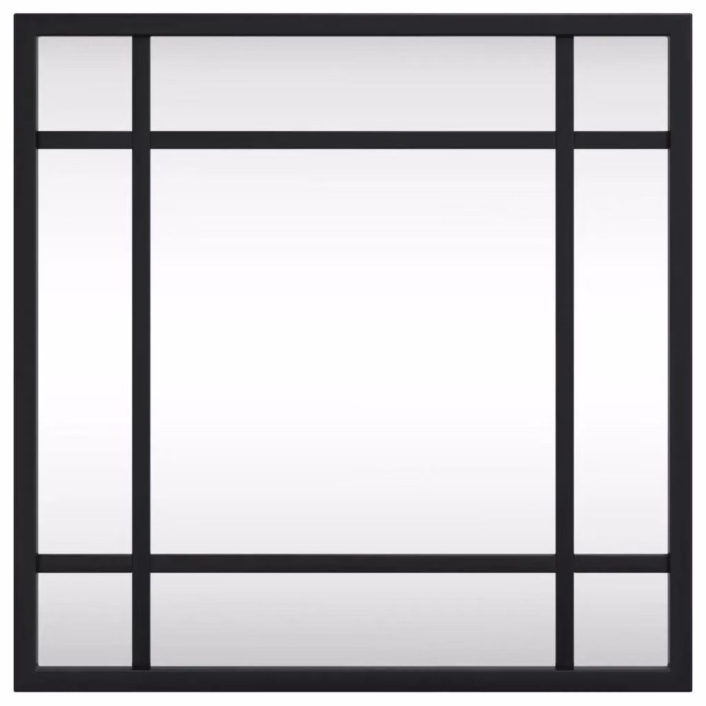Berkfield Home Minimalist Square Wall Mirror in Black, W/H: 30 x 30 cm – 3