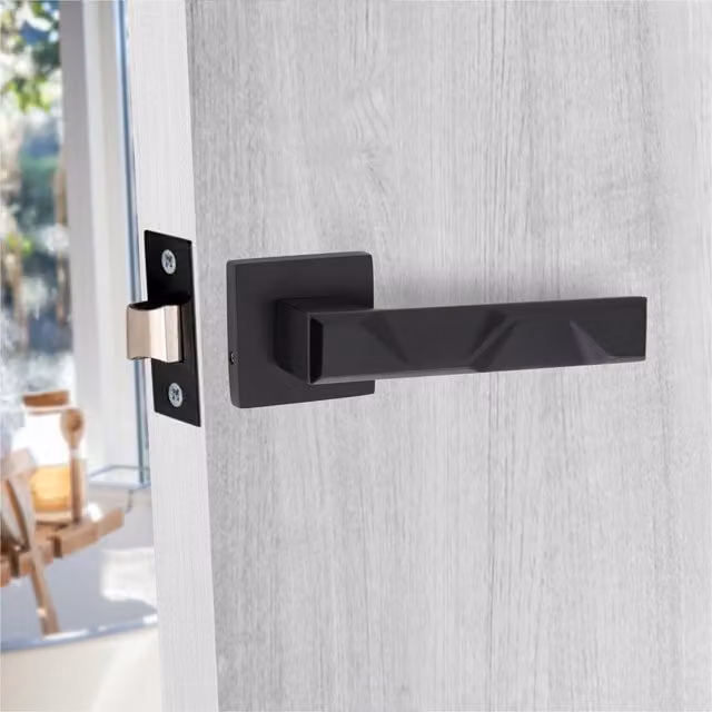 Golden Grace Matt Black Door Handles