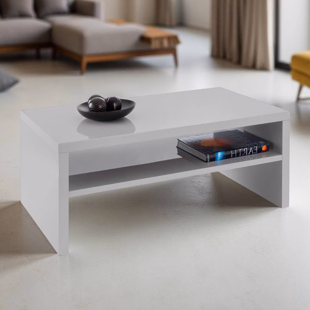 Cheshire Kelso Modern High Gloss Coffee Table in Grey – 2