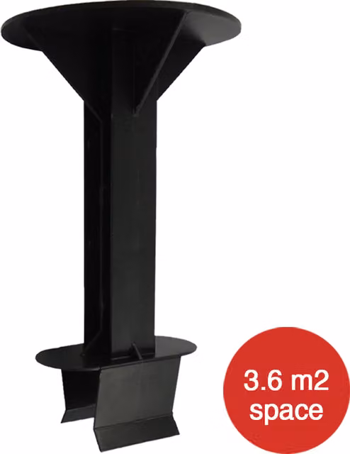 Black Plastic Loft Storage Stilts