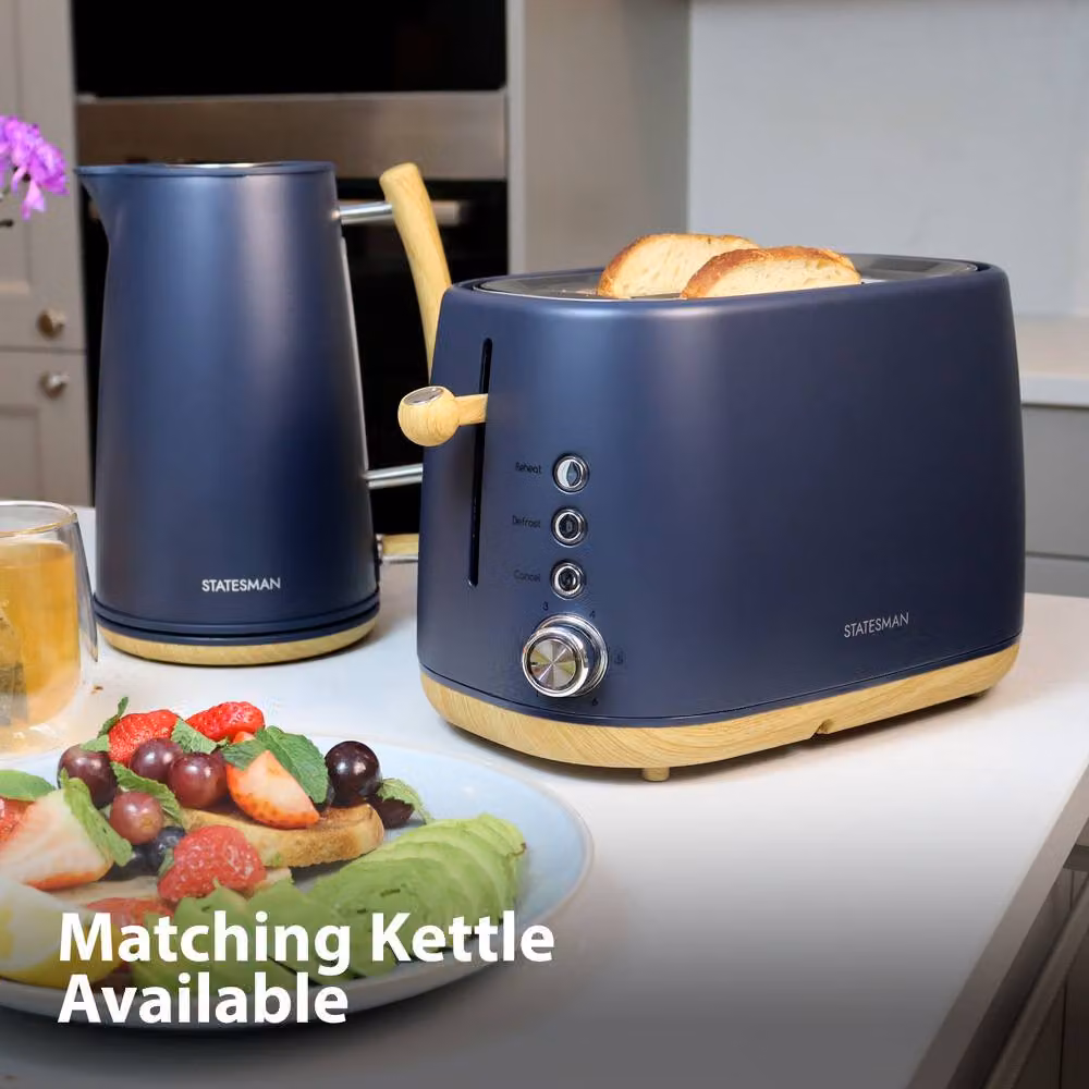 Statesman Scandi Kettle and Toaster Set in Dark Navy Blue – 4