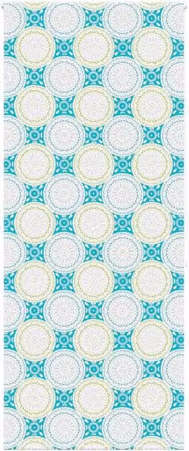 Berkfield Home Blue Opaque Shower Roller Blind, W/H: 100 x 240 cm