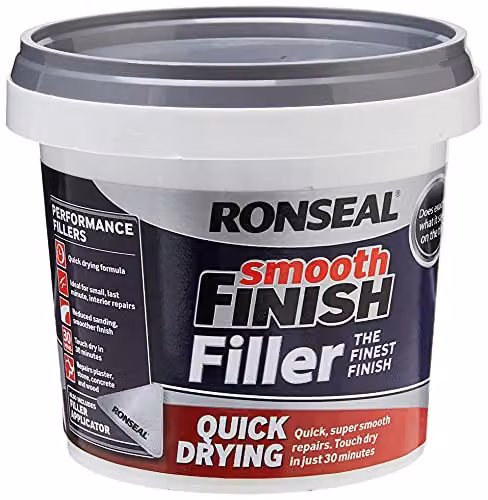 Ronseal Smooth Finish Quick Drying Filler, White, 600g – 1