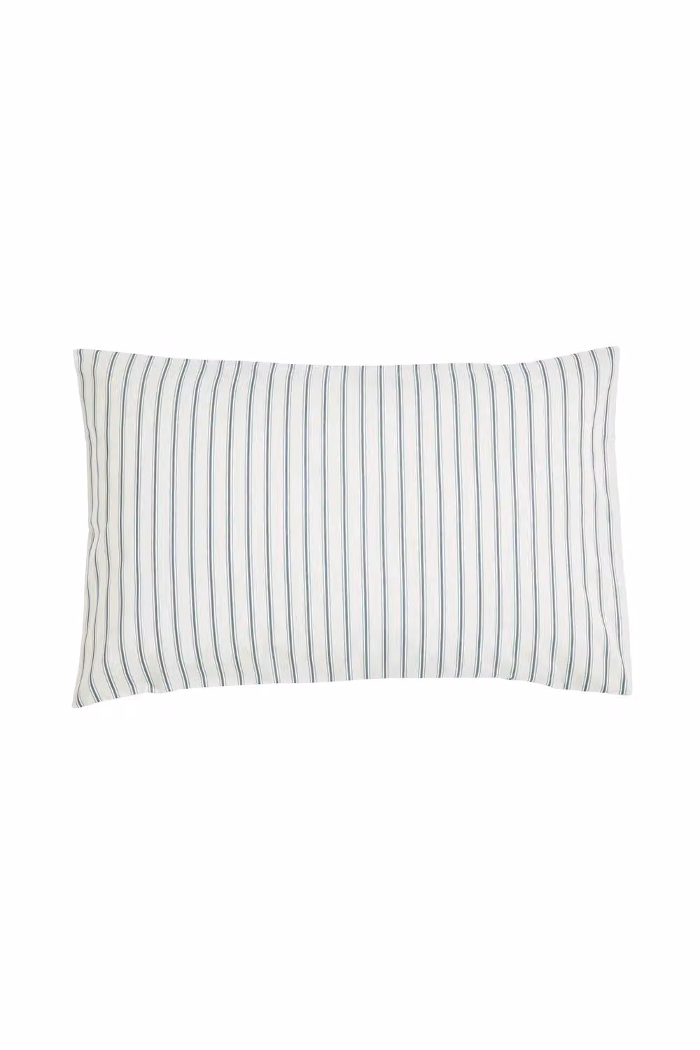 Helena Springfield Ticking Stripe Cotton Duvet Cover and Pillowcase Set in Petrol Blue, W/D/H: 200 x 200 cm – 3