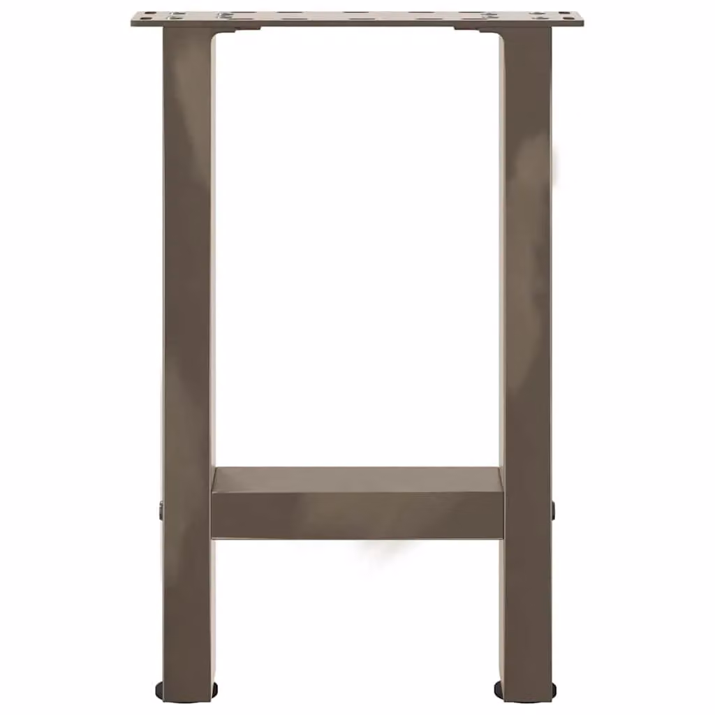 Berkfield Home Steel Coffee Table Legs, Grey, 2 Pieces, W/D/H: 38 x 38 x 42-43 cm – 4