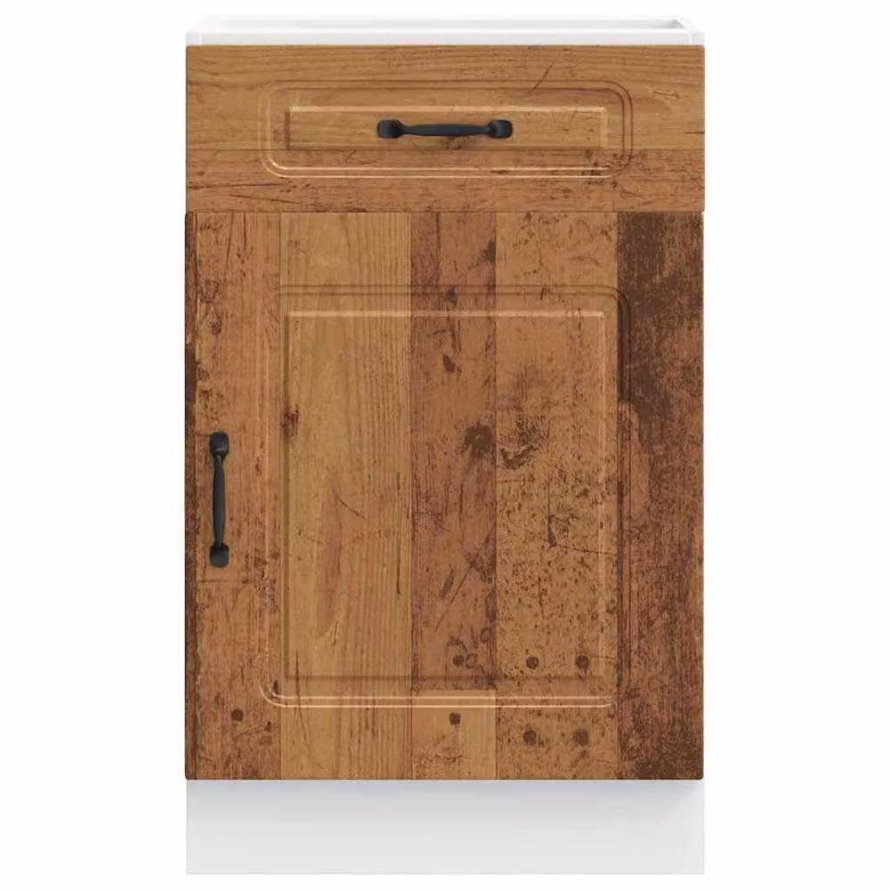 Berkfield Home Kalmar Kitchen Base Cabinet in Old Wood Brown – 2