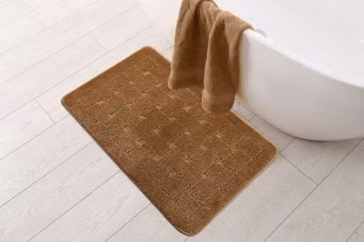 New Edge Blinds Natural Rectangular Bath Mat, Width: 45 cm, Depth: 75 cm