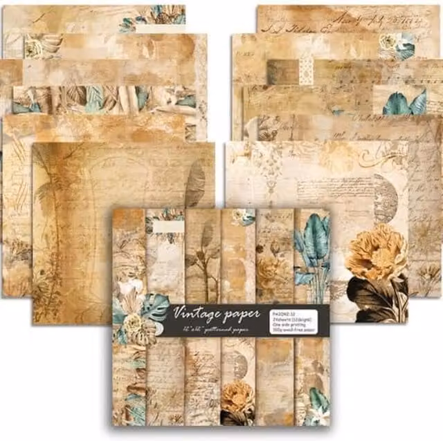 Syntego Multicolour and Yellow Custom Scrapbook Paper Set