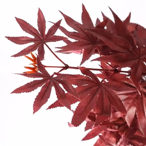 Botanik Red Autumn Palm Artificial Tree, H 120 x W 90 x D 90 cm – 4