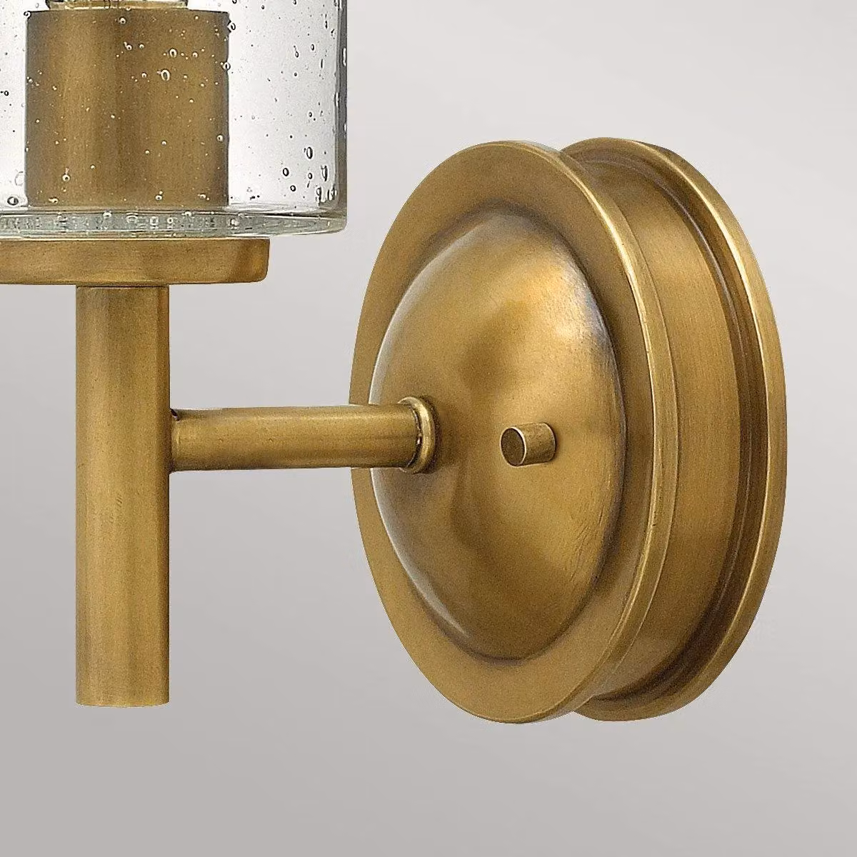 Netlighting Collier Modern 1 Light Wall Light in Brass and Yellow Glass with E27 Socket – 2