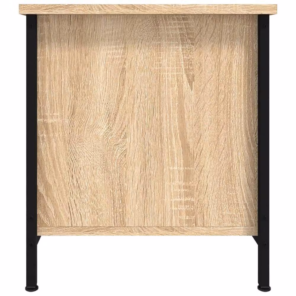 Berkfield Home TV Cabinet in Sonoma Oak Brown, W/D/H: 100 x 40 x 45 cm – 4