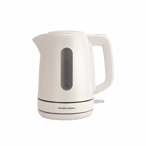 Hamilton Beach Compact Electric Kettle, 1L, White – 1