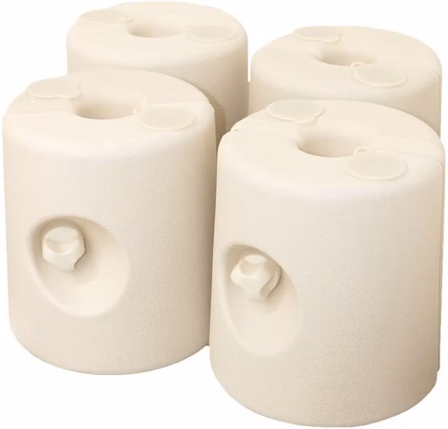 Oypla Set of 4 Beige Plastic Gazebo Marquee Tent Leg Foot Support Weights