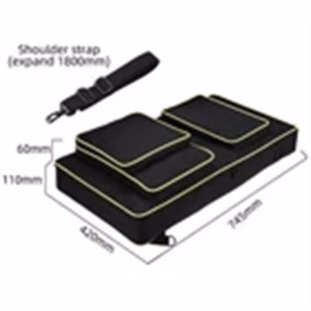 Nordara DJ Disc Player Storage Carry Case in Black, W: 50 cm x D: 50 cm x H: 50 cm – 2