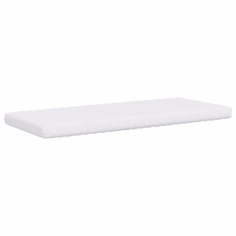 Berkfield Home Comfort Foam Mattress in White, W/D/H: 90 x 190 cm, 7-Zone Hardness 20 ILD