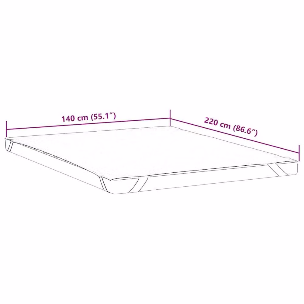 Berkfield Home Waterproof Mattress Protector, White, W: 140 cm, L: 220 cm – 3