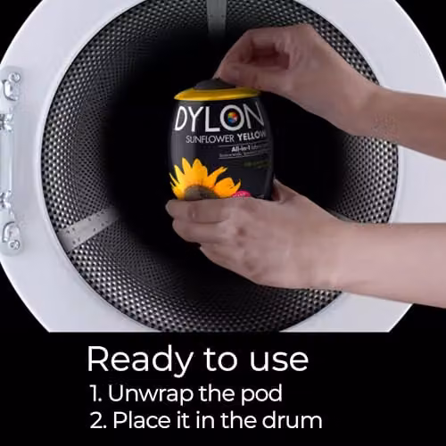 Dylon Fabric Dye Pods for Washing Machines, 350g, Yellow – 6