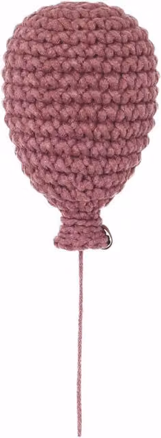 Zuri House Crochet Balloon Hanging Wall Object in Pink