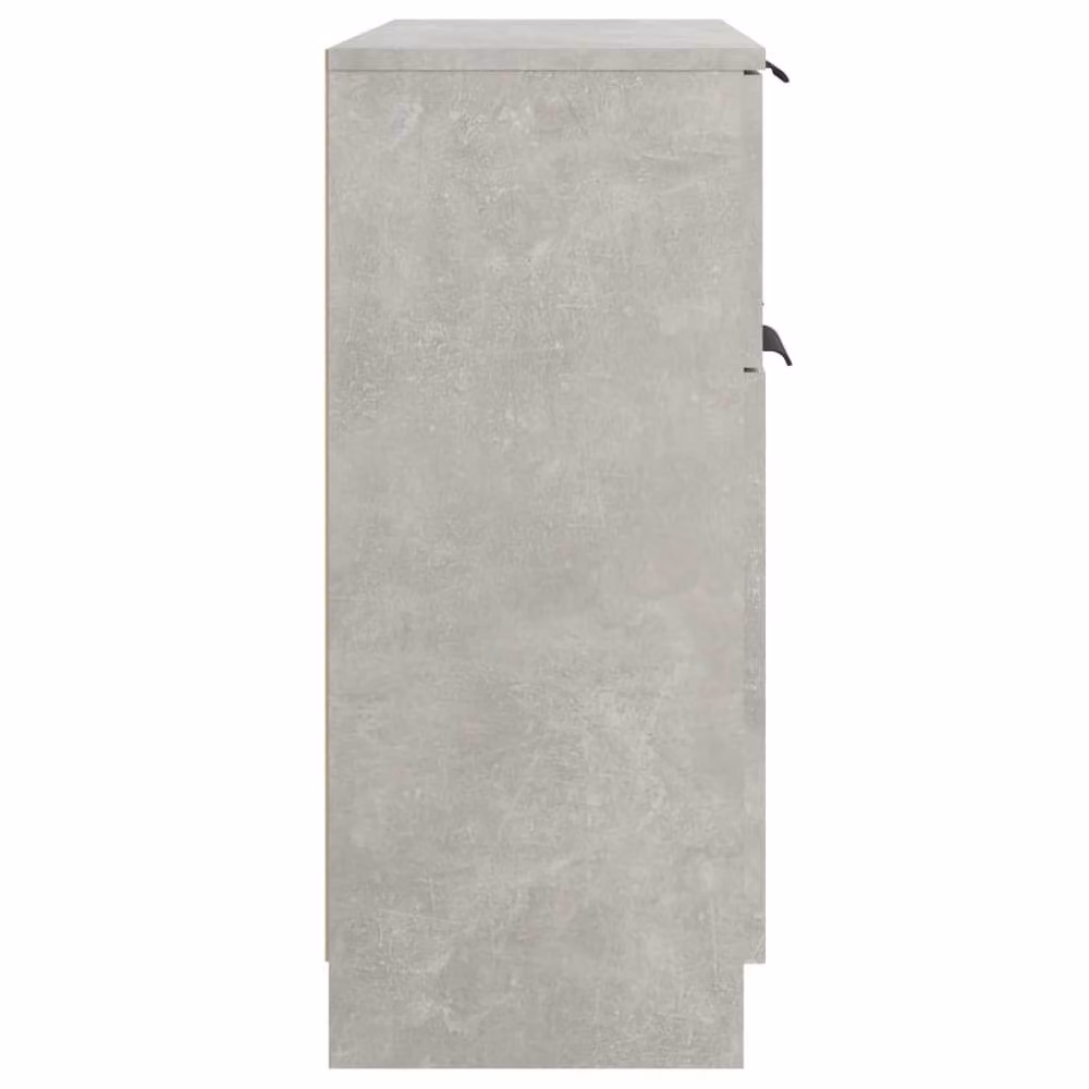 Berkfield Home Modern Sideboard in Concrete Grey, W/D/H: 60 x 30 x 70 cm – 2