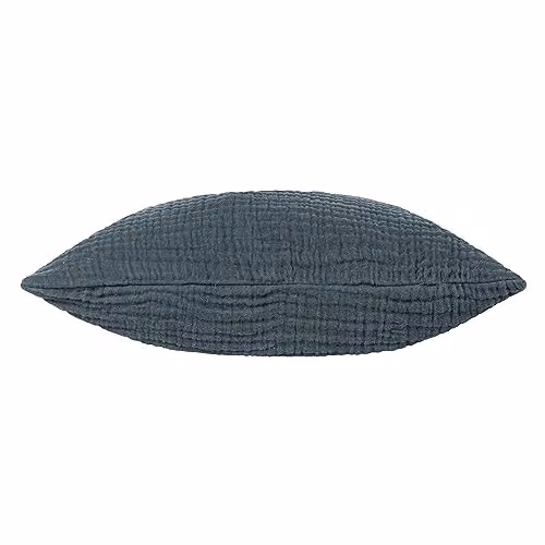 Riva Home Square Cotton Cushion in Dusk, W/D/H: 45 x 45 x 45 cm – 2