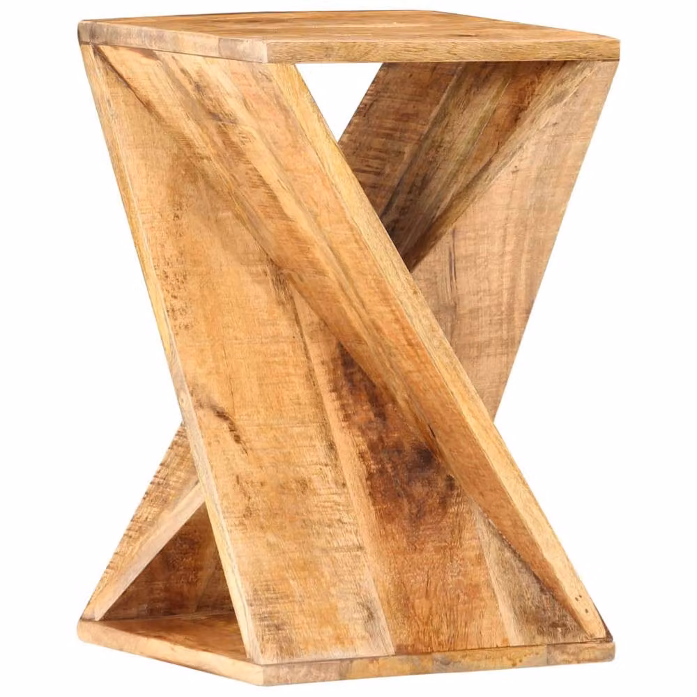 Berkfield Home Side Table in Brown Solid Mango Wood, W/D/H: 35 x 35 x 55 cm – 2
