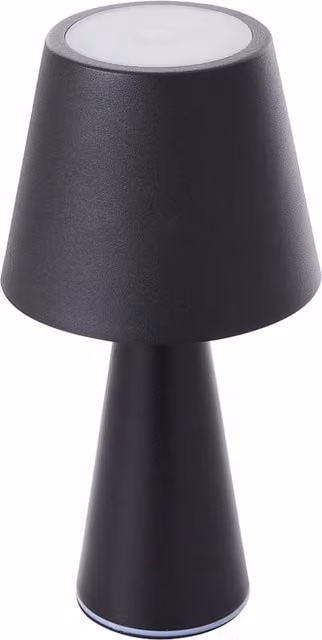Livingandhome Minimalist Rechargeable Dimmable Table Lamp in Black