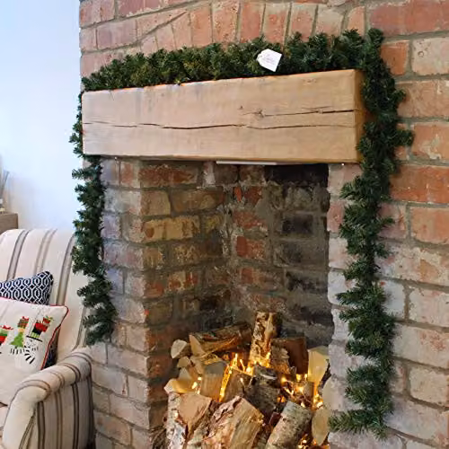 Samuel ALEXANDER Plain Green Pine Christmas Garland, W/D/H: 270 x 20 x 20 cm – 2