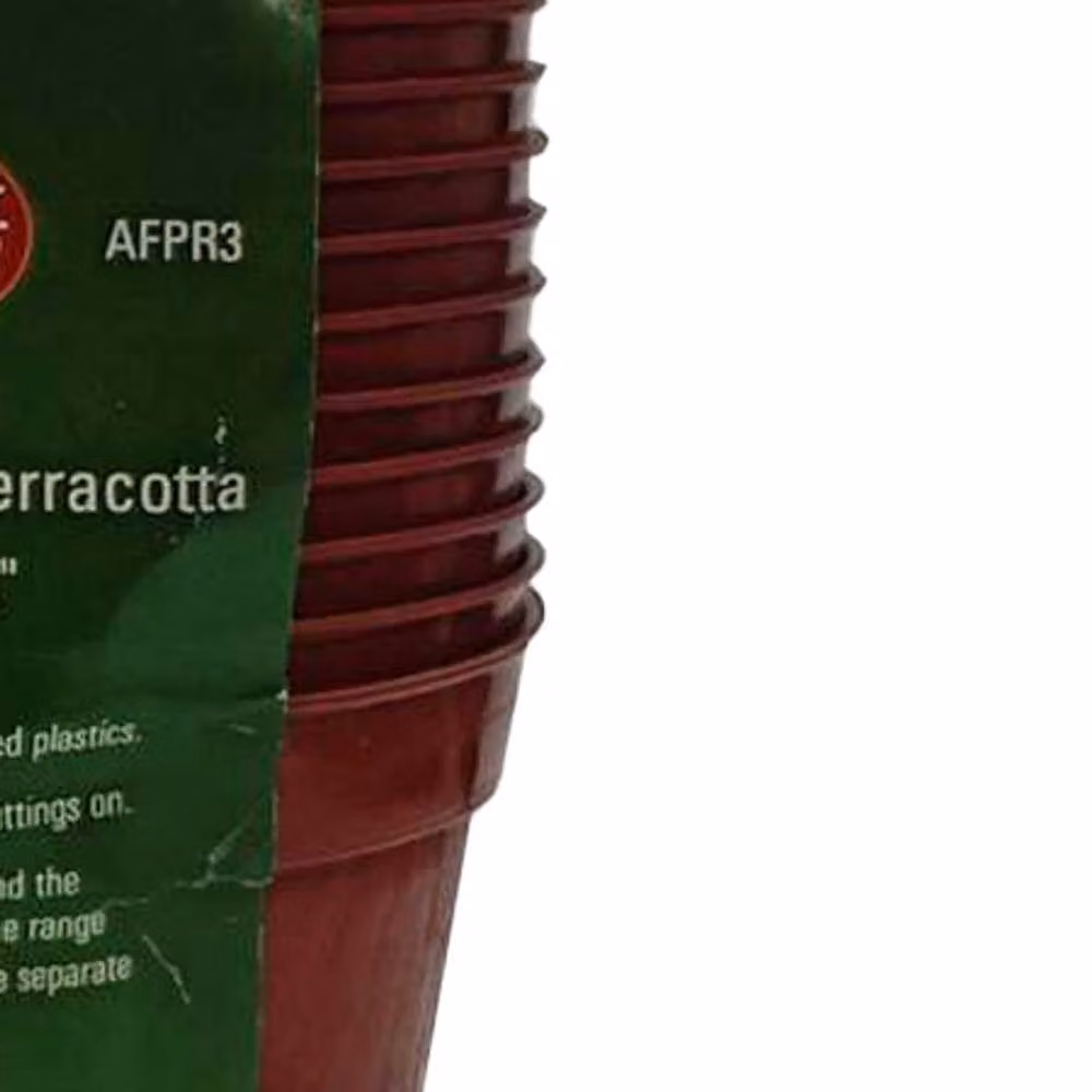 Ambassador Brown Terracotta Style Plastic Planter Pot, Pack of 15 – 2