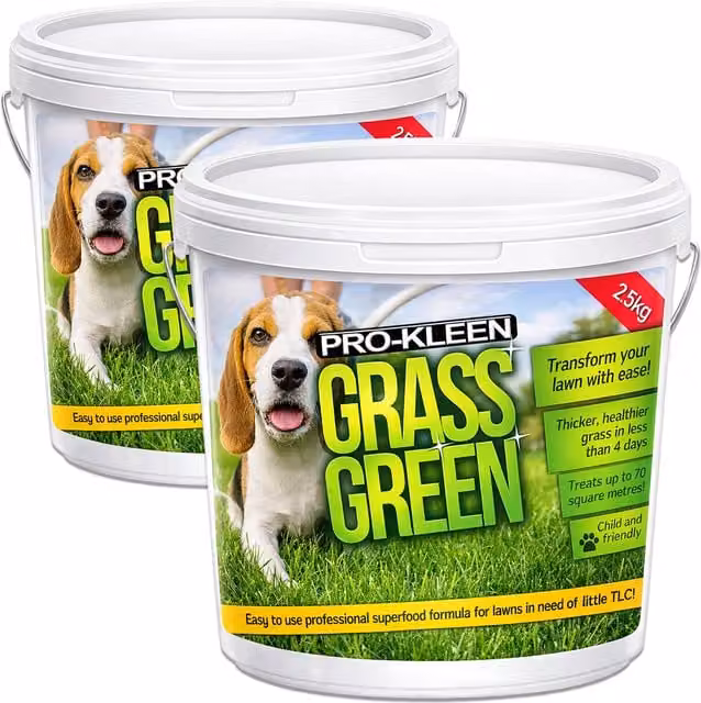 Pro-Kleen Granulate Lawn Fertiliser for Thick Green Grass, 2.5 kg