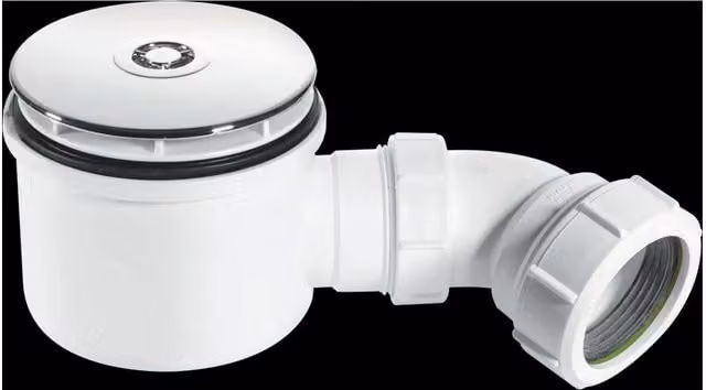 McAlpine White Plastic Hi-Flow Shower Trap ST90CP10-HP