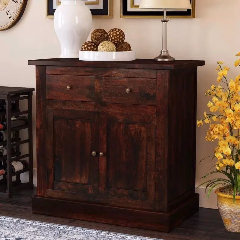 IH Design Mardig Mango Wood Sideboard in Brown with 2 Drawers – 2