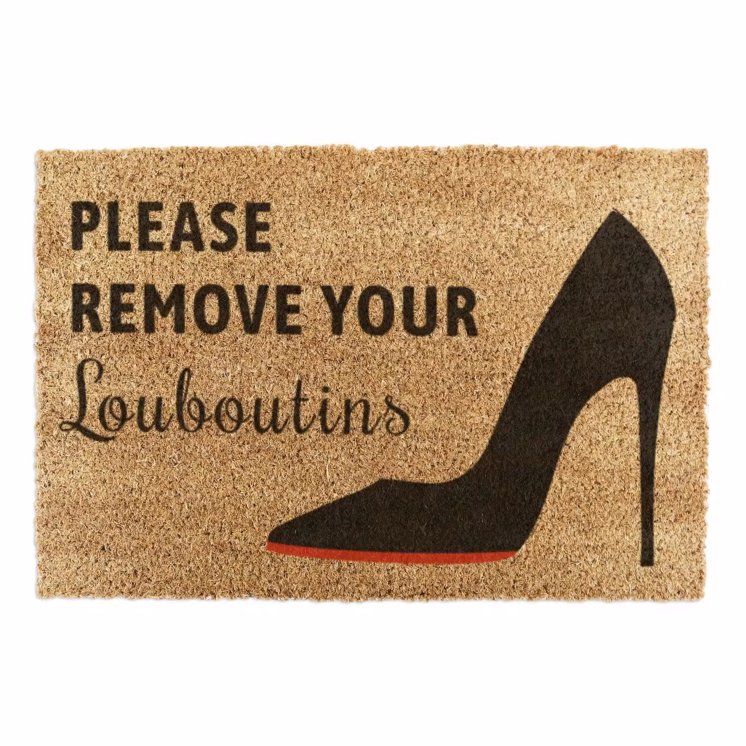 Artsy Mats Please Remove Your Louboutins Doormat, Brown, W: 90 cm, D: 60 cm – 3