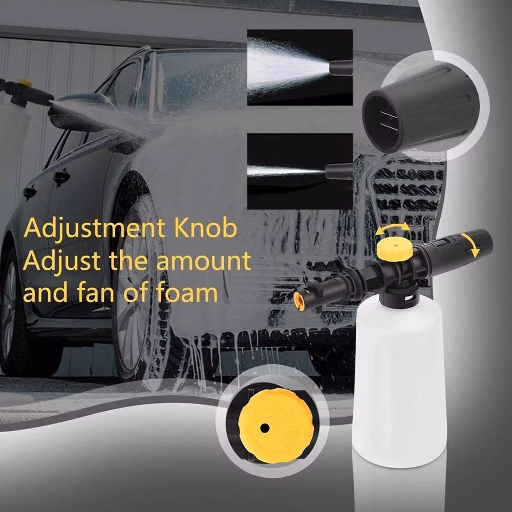 NESTLUNE High Pressure Snow Foam Lance Car Washer Jet Bottle in White – 4
