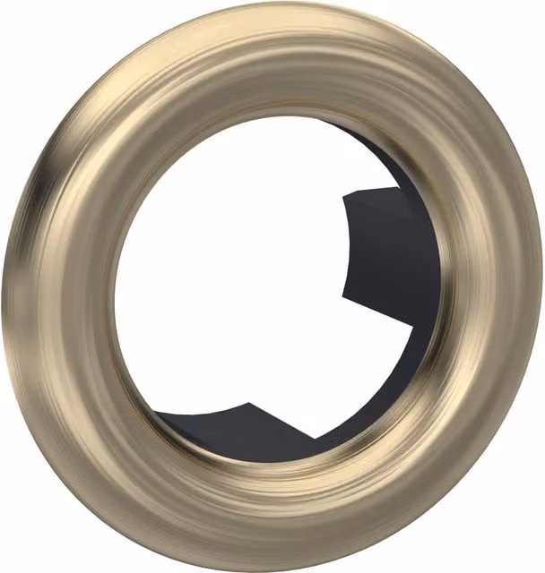 Balterley Round Basin Overflow Cover in Brushed Brass, 31 x 31 mm – 1